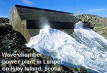 wave
                chamber power plant in Limpet on Islay Island in South
                of Scotland
