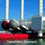 wave storage
              power station in Hanstholm in Denmark