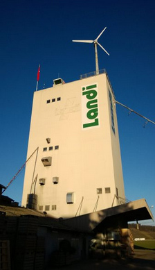 Little wind power plant on a
                                      tower "Landi" in
                                      Marthalen, canton of Zurich