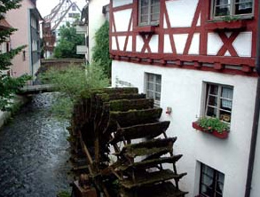 Water mill in Ulm, Germany