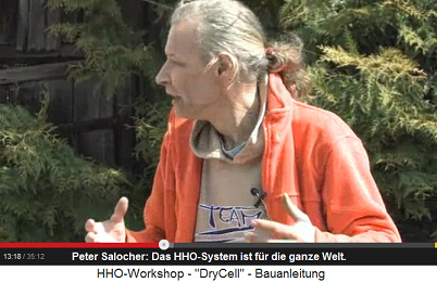Peter Salocher meint, sein HHO-System ist
                          fr die ganze Welt