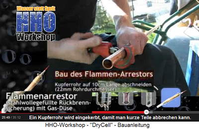 Das Kupferrohr wird mit einem
                          Rohrschneider eingekerbt