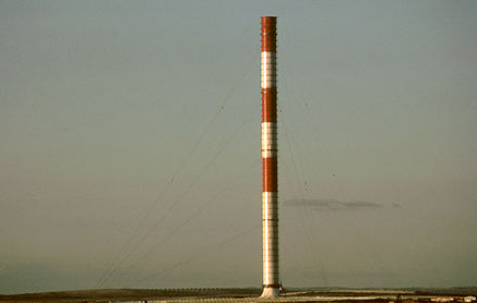Aufwindkraftwerk in Manzanares (Spanien),
              Luftaufnahme