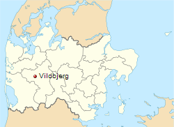 Karte
                      mit Vildbjerg in D�nemark