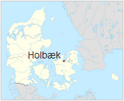 Karte
                      von Dnemark mit Holbaek