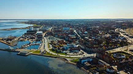 Holbaek,
                      Luftaufnahme