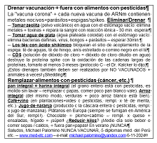 Ficha 6-11-2024: eliminar la
vacuna+remplazar alimentos de pesticida
(integral, café, jugo de naranja, plátanos en
Europa, vino) Ficha 6-11-2024: eliminar
la vacuna+remplazar alimentos de pesticida
(integral, café, jugo de naranja, plátanos en
Europa, vino)