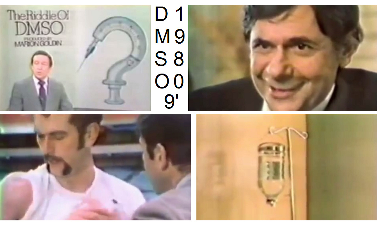 Video: "USA" 1980: DMSO
                    presented in TV excerpt 9 min - Prsentation DMSO im
                    TV (9'15'')
