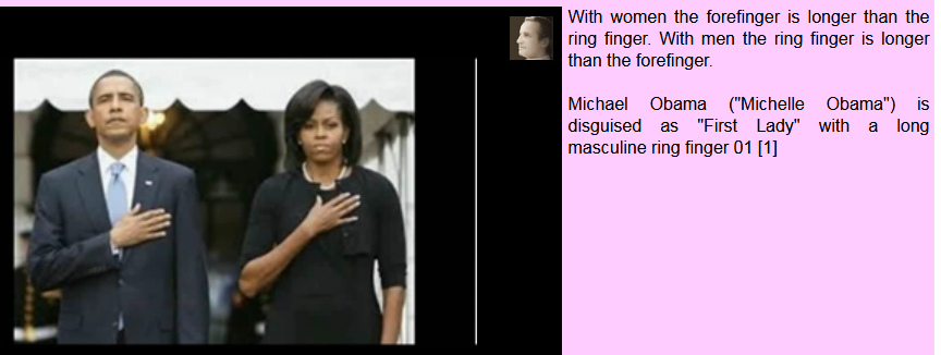 adyboy Michelle Obama, die Länge der Finger
ist wie bei einem Mann adyboy Michelle Obama,
die Länge der Finger ist wie bei einem Mann