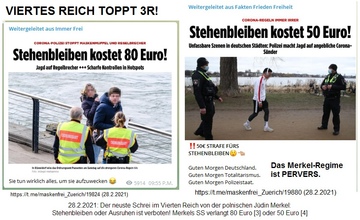 Staatsterror in Düsseldorf: Stehenbleiben
kostet Geldbusse 2021 Staatsterror in
Düsseldorf: Stehenbleiben kostet Geldbusse 2021