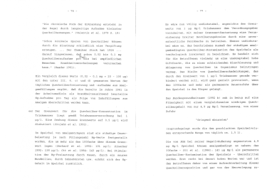 Kieler Amalgamgutachten: Wissenstand von
                          1955: Kaugummi, Quecksilberdampf,
                          Ftenschdigung, bertragung durchs Dentin
                          etc. Seiten 76-77