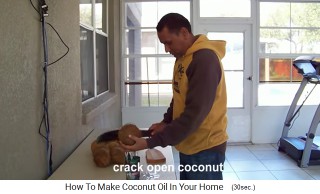 Then
                    the coconut water comes out