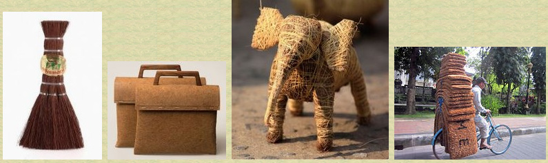 Coconut fiber products