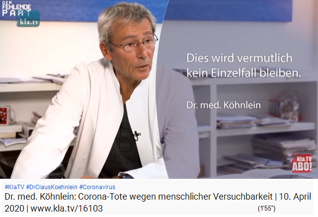 Dr. Köhnlein:
                  Corona19-Patienten sterben an den
                  Pharma-Pillen-Cocktails