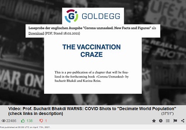Das Kapitel von Karina Reiss+Sucharit
                Bhakdi �ber den Impfbetrug: Der Impfwahn (Englisch: The
                Vaccination Craze)