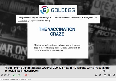 El
                captulo de Karina Reiss + Sucharit Bhakdi sobre el
                fraude de vacunacin: La locura de las vacunaciones
                (ingls: The vaccination craze)