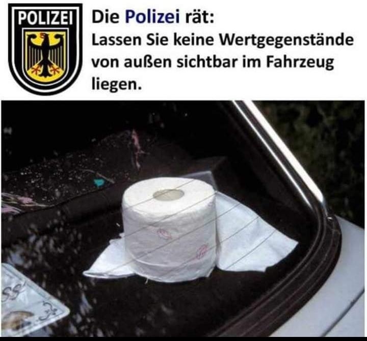 Toilettenpapier wird Wertgegenstand