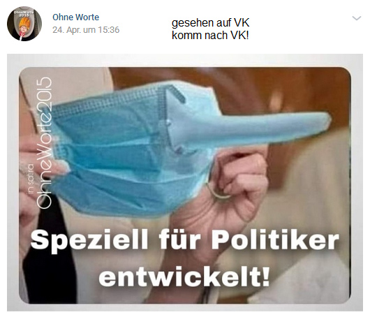 Schutzmaske
mit langer Nase - vielleicht können lange Nasen
das Hirnvolumen erhöhen? Schutzmaske mit
langer Nase - vielleicht können lange Nasen das
Hirnvolumen erhöhen?
