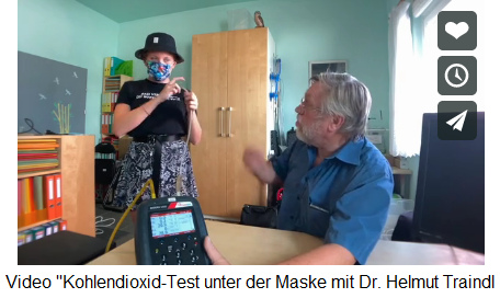 CO2-Messung unter der Maske von Dr. Helmut
Traindl: Jugendliche Versichsperson hat eine Maske
auf CO2-Messung unter der Maske von Dr. Helmut
Traindl: Jugendliche Versichsperson hat eine Maske
auf