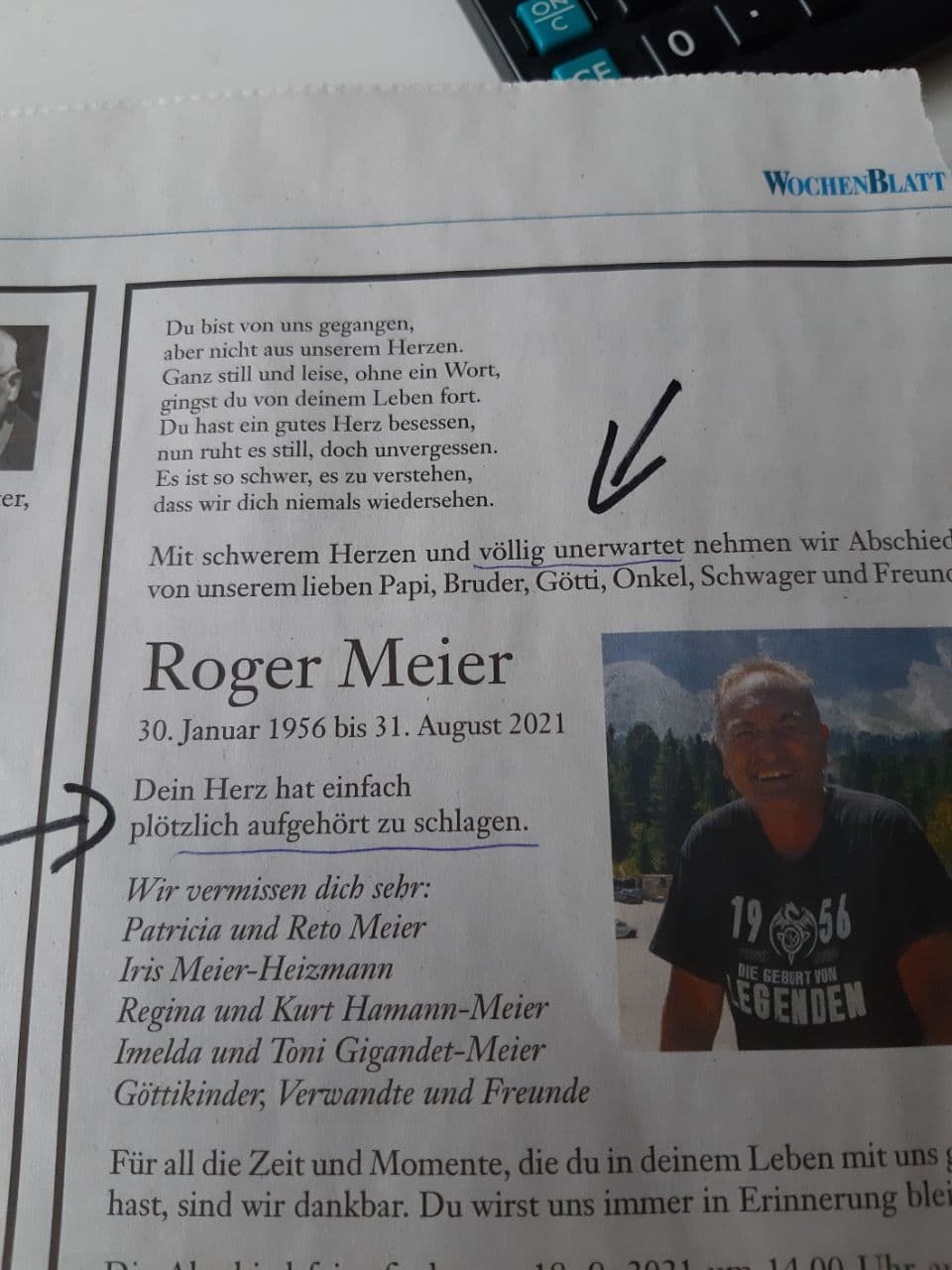 Veracht GENimpfmord
                  10.9.2021: Herzstillstand einfach so - Roger Meier