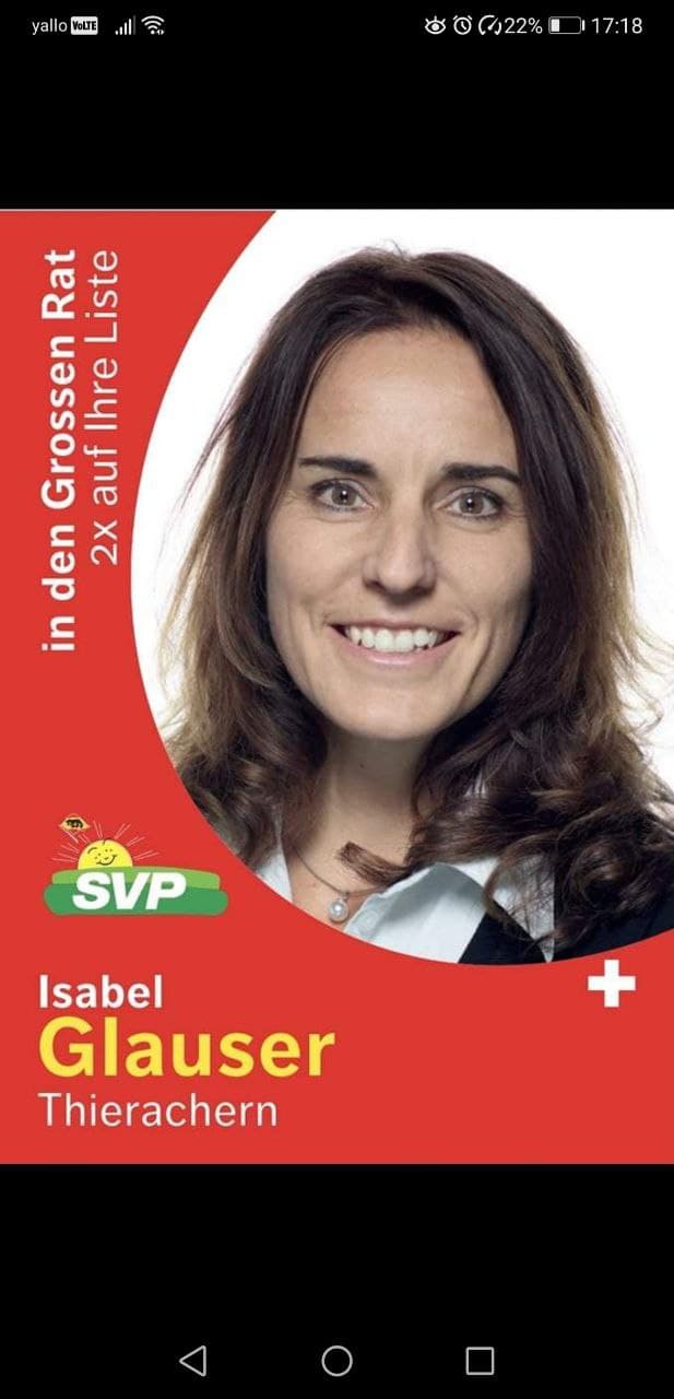 Widerstand Kanton Bern (Schweiz) 11.1.2022:
                      Isabel Glauser kandidiert als UNgeimpfte für
                      UNgeimpfte für die Wahlen im Kanton Bern