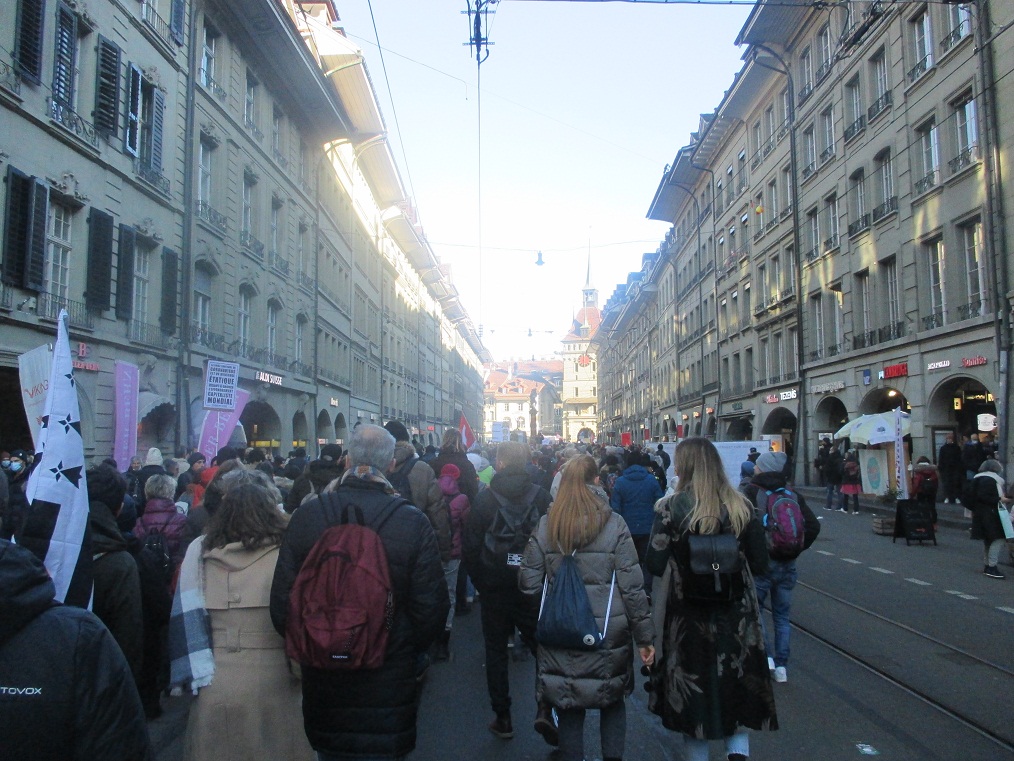 Demo Bern 22.1.2022, Demo in der Innenstadt Demo Bern 22.1.2022, Demo in der Innenstadt