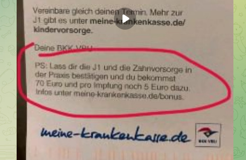 "Coronaimpfung"
gegen Kinder: NEUES
VERBRECHEN VON
LAUTERBACH (4R)
7.9.2023: Jugendliche
werden mit 5 Euro zur
nächsten
"Coronaimpfung"
gelockt: TEENIES MIT
GELD ZUR SPRITZE LOCKEN "Coronaimpfung"
gegen Kinder: NEUES
VERBRECHEN VON
LAUTERBACH (4R)
7.9.2023: Jugendliche
werden mit 5 Euro zur
nächsten
"Coronaimpfung"
gelockt: TEENIES MIT
GELD ZUR SPRITZE LOCKEN