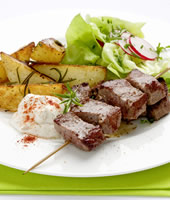 Men� con
                              carne, bueno para grupo sangu�neo 0 y B,
                              solo excepcional para los grupos A y AB
                              (para grupo B pollo es da�oso).