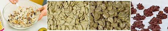 Cereals, for
                    example muesli, oat flakes, rye flakes, and
                    chocolate flakes (crispies)
