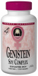 Genistein (soya extract) is a
                        phytoestrogen. The isoflavones of soya beans,
                        above all genistein and daidzein, act as
                        armoatase inhibitors; saponins strengthen the
                        immune system, bind cholesterol, thus blocking
                        its absorption in the intestine. Phytosterols
                        and other components of soya beans are reducing
                        cholesterol levels, it's proved.