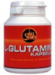 Glutamine (here in capsules) is an [alpha]
                        amino acid of which neurotransmitter of the type
                        of gamma-aminobutyric acid (GABA) are formed; is
                        improving the conductivity of the nerves; is
                        calming down the stomach; is a nutrition for the
                        cells of the intestine walls; is supporting
                        alcohol withdrawal; has got an effect against
                        AIDS diseases; also against gastric ulcer,
                        ulcerative colitis, and inflammatory intestine
                        diseases.