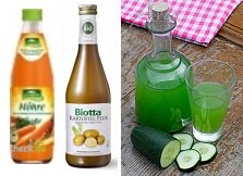 Vegetable juices, for example carrot juice,
                        potatoe juice, or cucumber juice