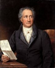 Johann Wolfgang von Goethe, ein Portrait
                          von 1828 von Joseph Karl Stieler