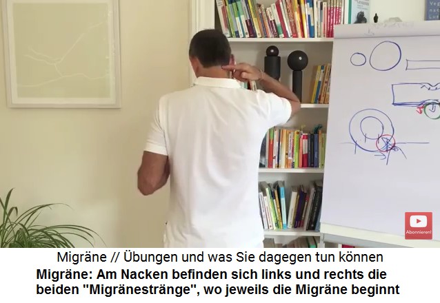 Liebscher-Bracht zeigt die
                    beiden Migr�nestr�nge am Nacken links und rechts