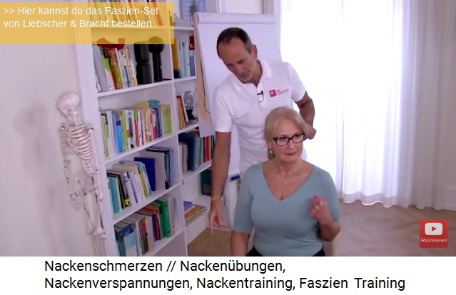 �bung gegen Nackenschmerzen:
                Kopf um 45 Grad drehen, einen Arm beugen und die
                Schulter des gebeugten Arms fallen lassen