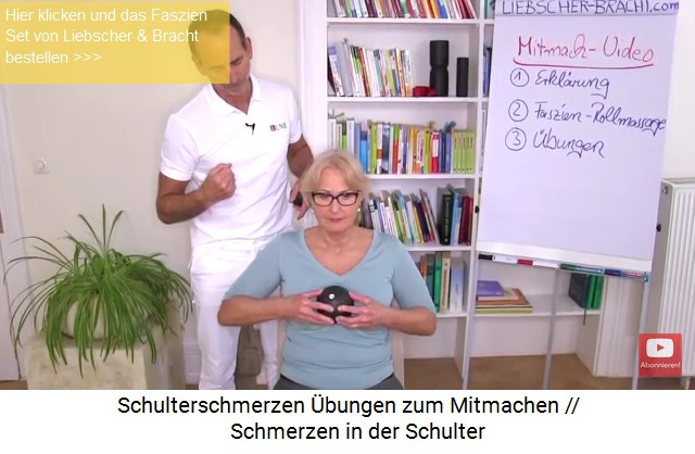 Massage gegen
                Schulterschmerzen mit einer grossen Kugel am Brustbein
                hoch