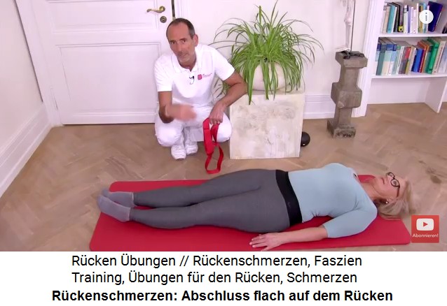 Zum Abschluss der
                  R�cken�bungen liegt man eine Weile entspannt auf dem
                  R�cken