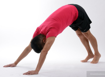 Joga: Bein-R�ckseite
                          dehnen 01 - so weit es geht