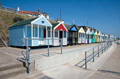 Treppe mit
                      Rampe