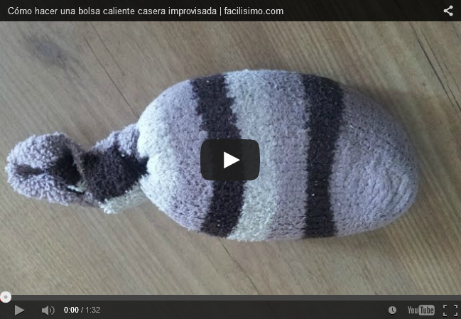 V�deo: C�mo hacer una bolsa caliente casera
            improvisada | facilisimo.com (1min.31seg.)