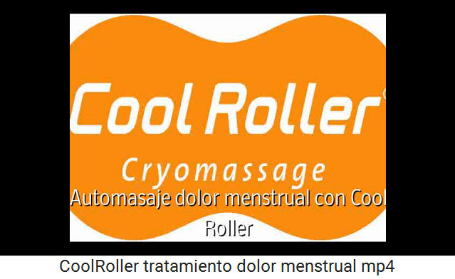 Masaje contra dolor
                    menstrual con un roller, t�tulo del v�deo