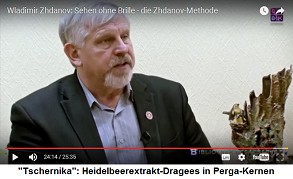 "Tschernika", das
                              Heidelbeerextrakt in Perga-Kernen-Dragees