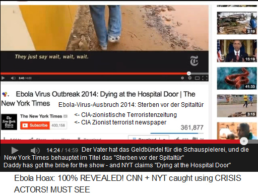 Daddy has got the
                            bribe for the show and criminal CIA Zionist
                            New York Times claims in the title
                            "Dying at the Hospital Door"