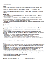 Hoja medicinal alimentario: medir, panza y canas Hoja medicinal alimentario: medir, panza y canas