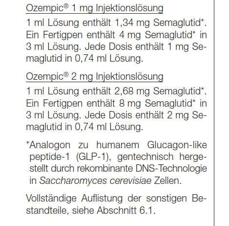 Die Abnehm-Spritze
"Ozempic" am 6.4.2024:
Inhaltsstoff Semaglutid gegen Diabetes Typ
2 Die Abnehm-Spritze
"Ozempic" am 6.4.2024:
Inhaltsstoff Semaglutid gegen Diabetes Typ
2