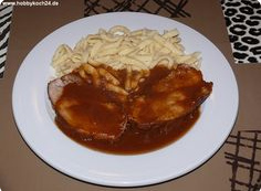 Roast pork in beer
              souce