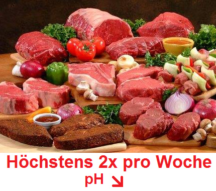 Fleisch h�chstens 2mal pro Woche