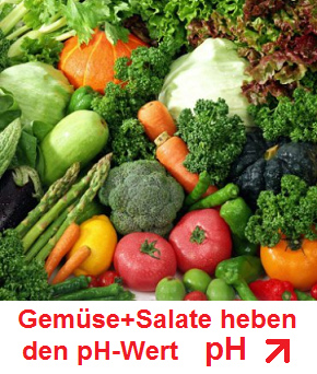 Gemse und Salate - der pH-Wert steigt