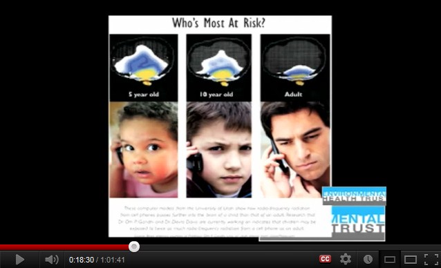 Wenn das
                  Handy nahe am am Kopf gehalten wird, geht die H�lfte
                  der Strahlung in den Kopf