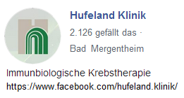 Beispiel einer
                                  Hufeland-Klinik f�r Krebsheilungen,
                                  die Hufeland-Klinik in Bad Mergentheim
                                  auf FB [9]